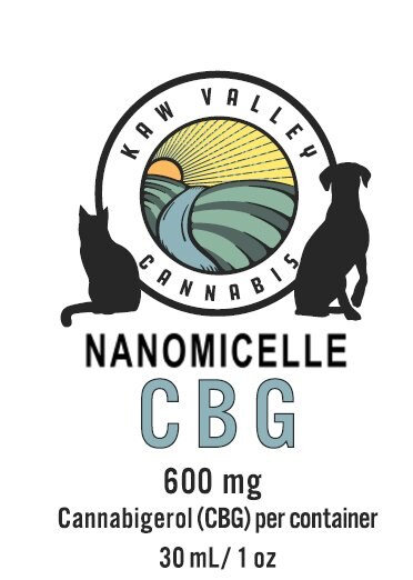 CBG for Pets tincture, 30ml bottle